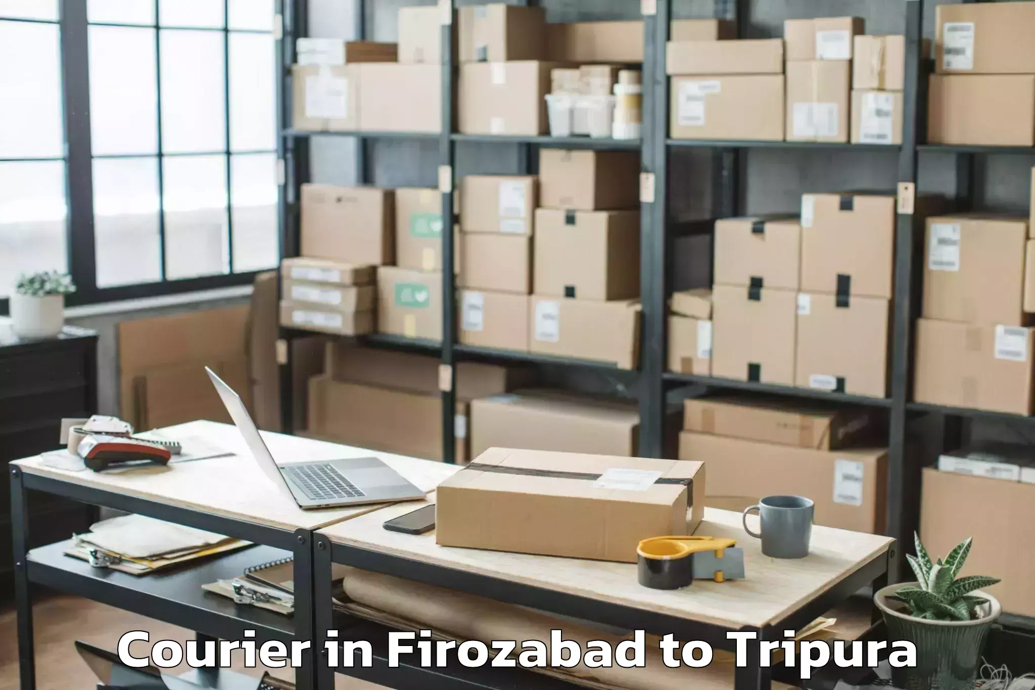 Reliable Firozabad to Hrishyamukh Courier